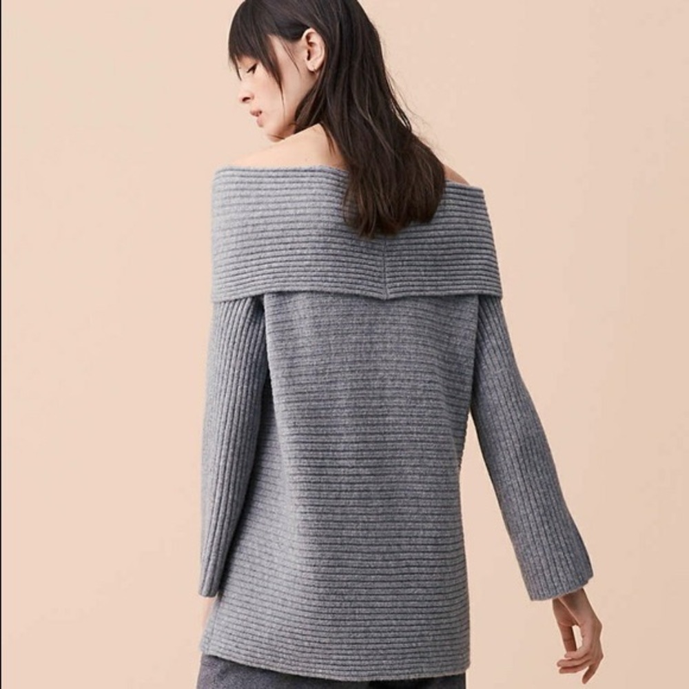 Lou & Grey Ribbed Off-Shoulder Sweater - Picture 4 of 9